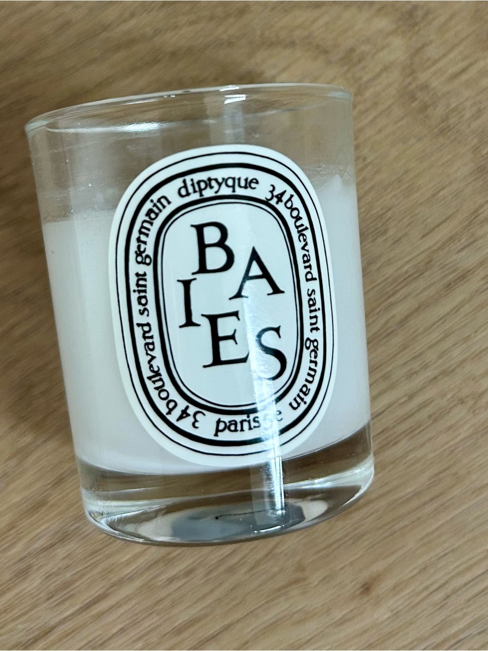 Diptyque Baies Mini Travel Candle in Glass